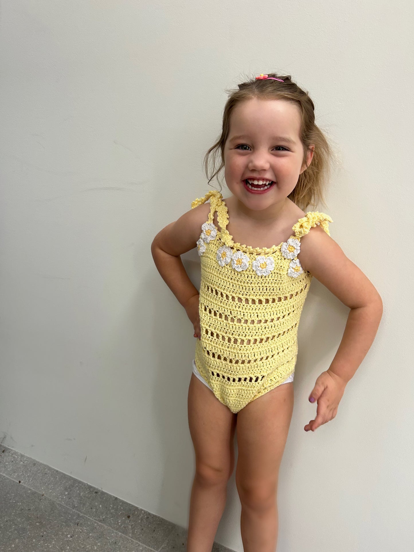 Yellow daisy bodysuit