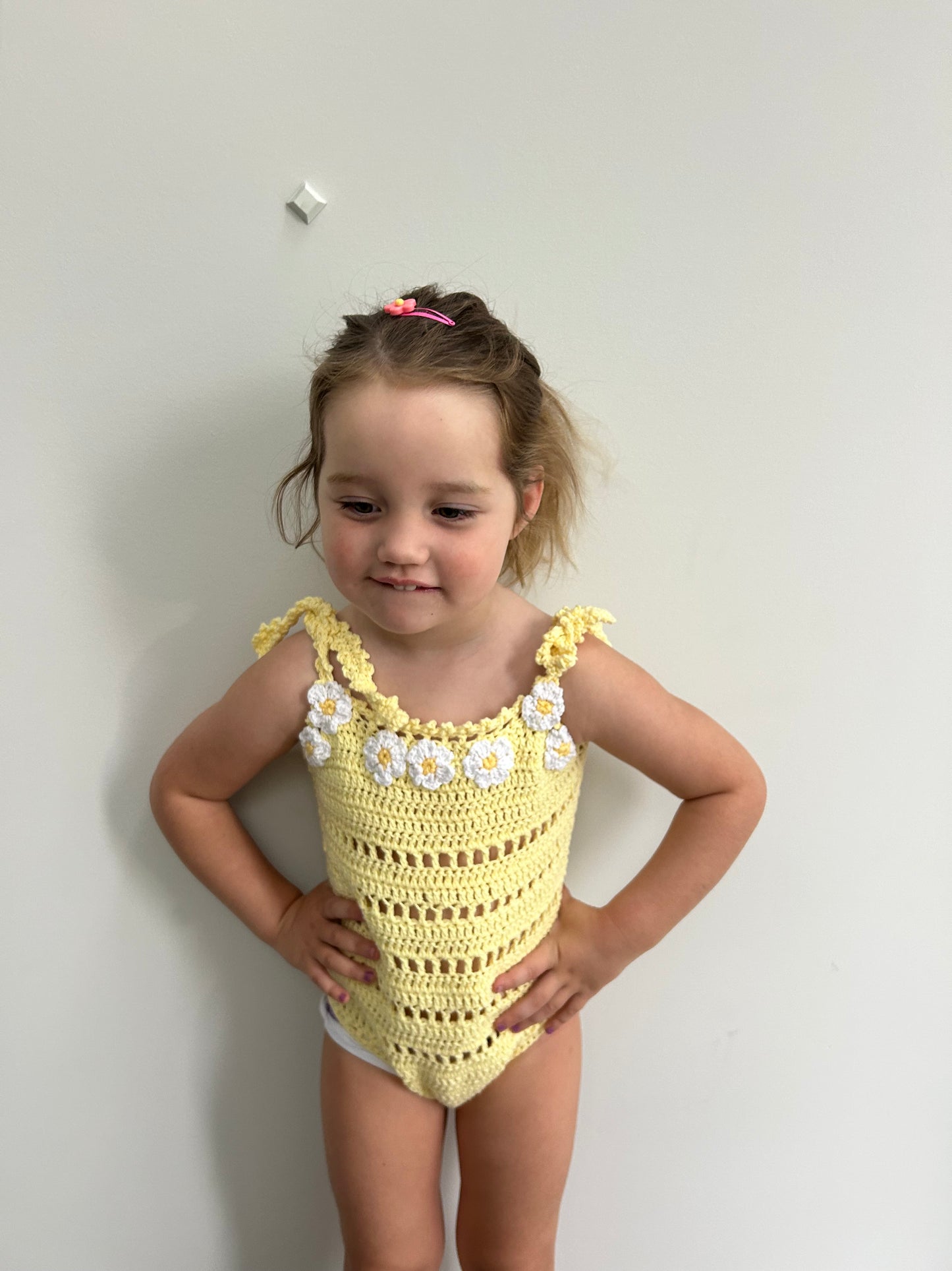 Yellow daisy bodysuit