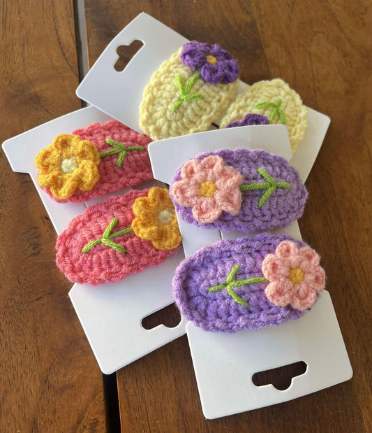 Flower hairclips