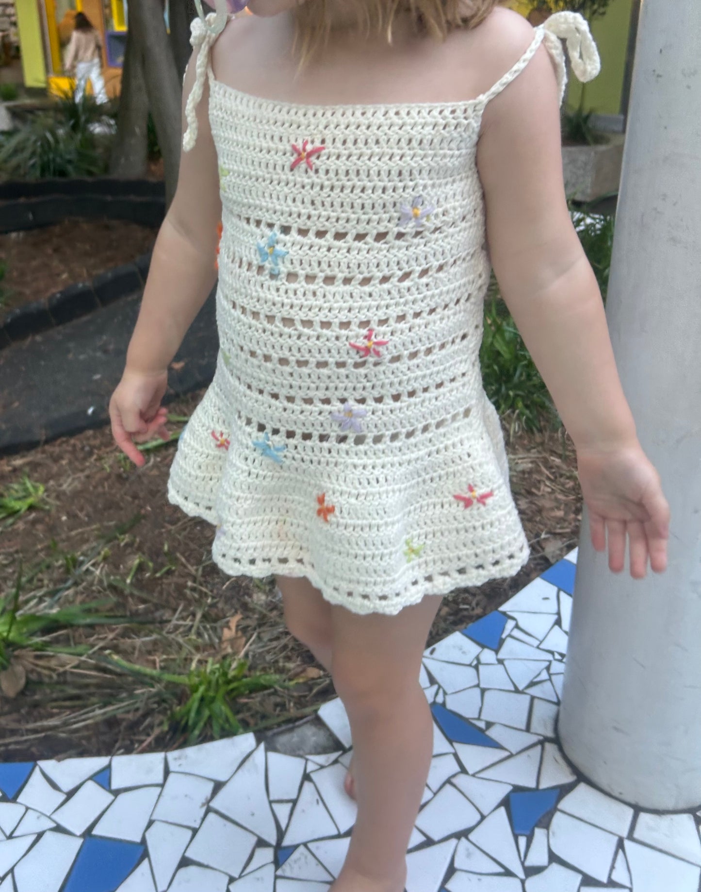 Cover me in flowers Crochet dress
