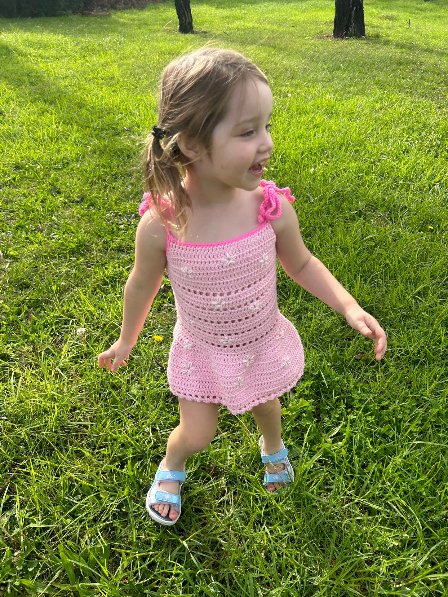 Pink cover me in flowers dress