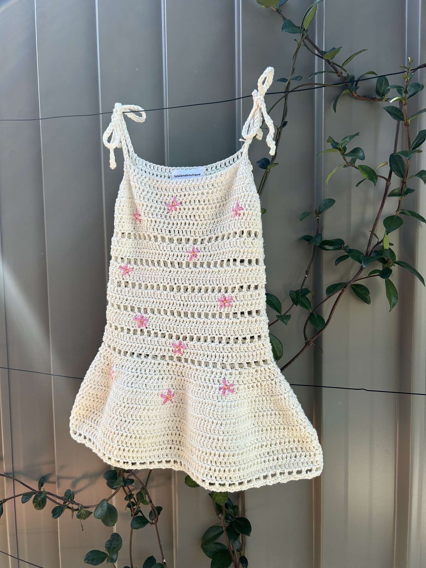 Pink flower dress