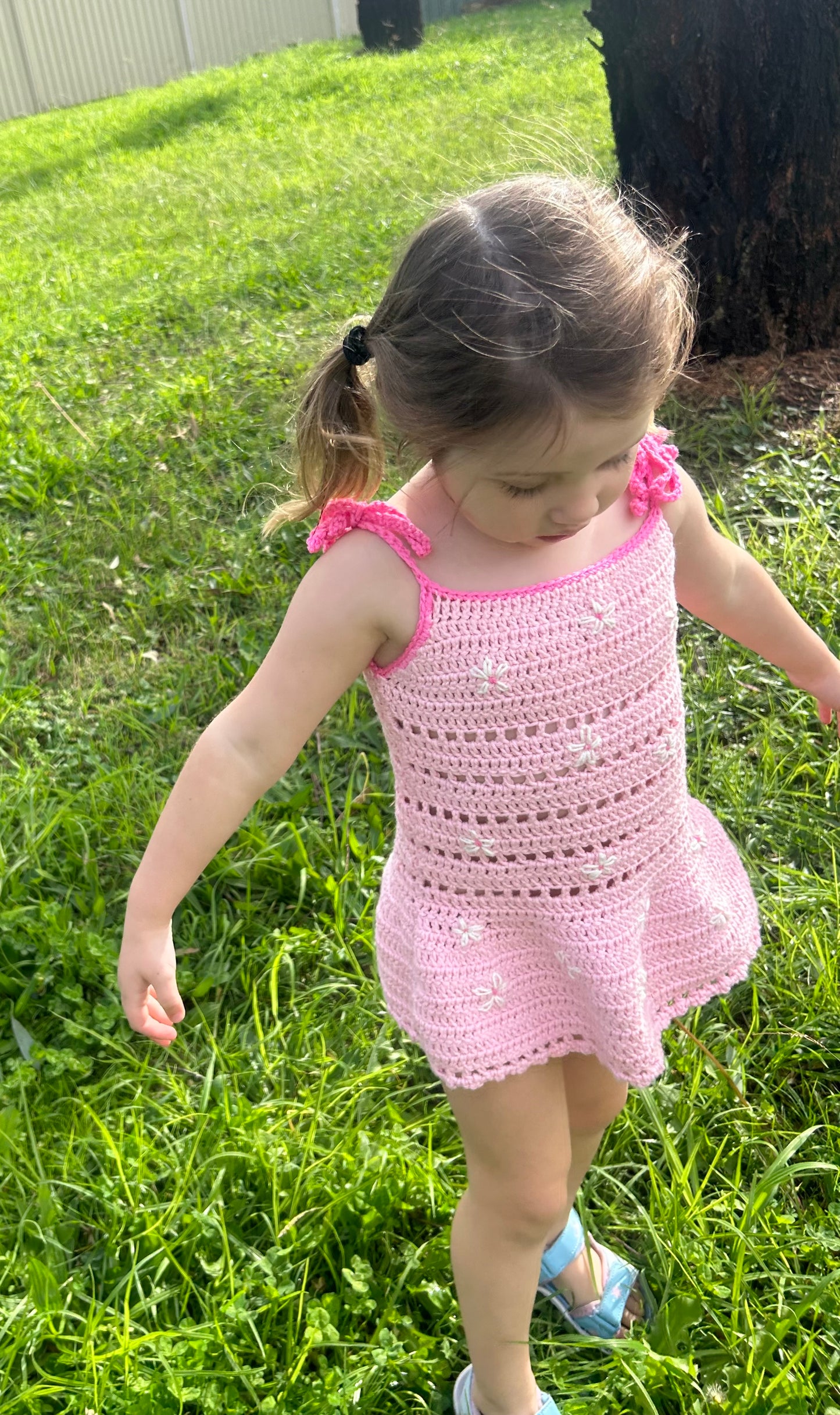 Pink cover me in flowers dress