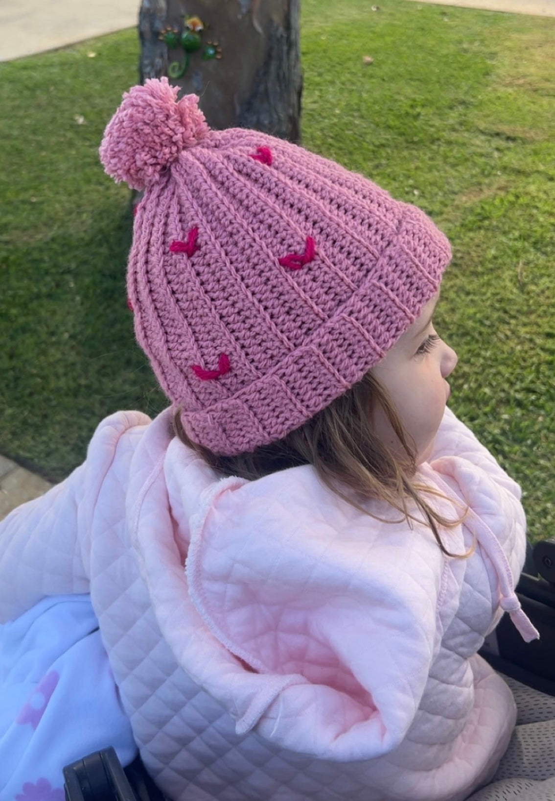Cover me in hearts beanie