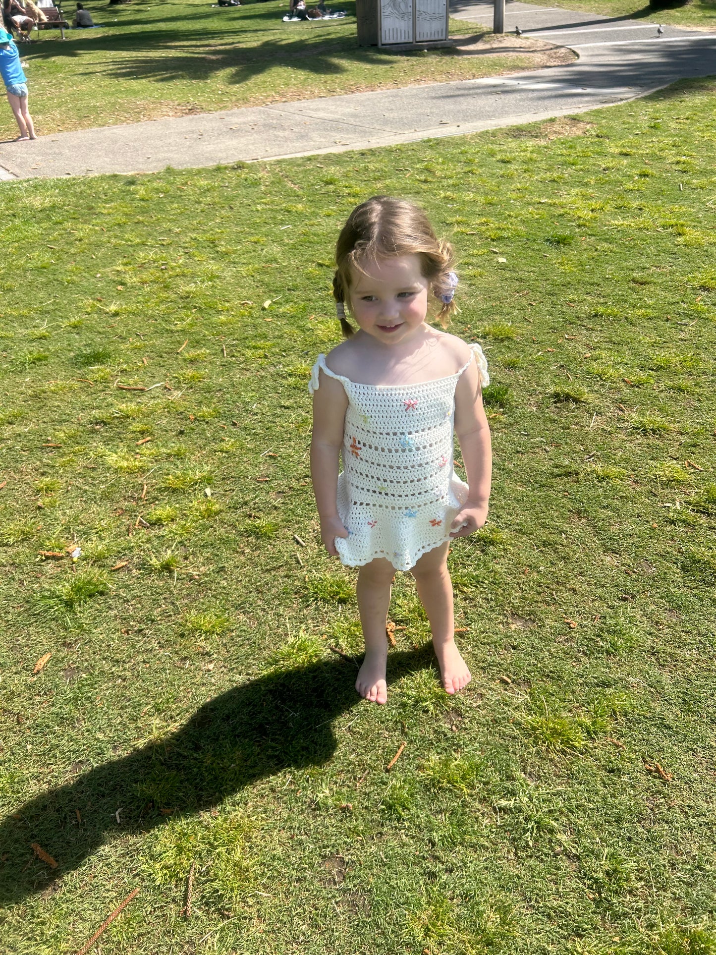 Cover me in flowers Crochet dress
