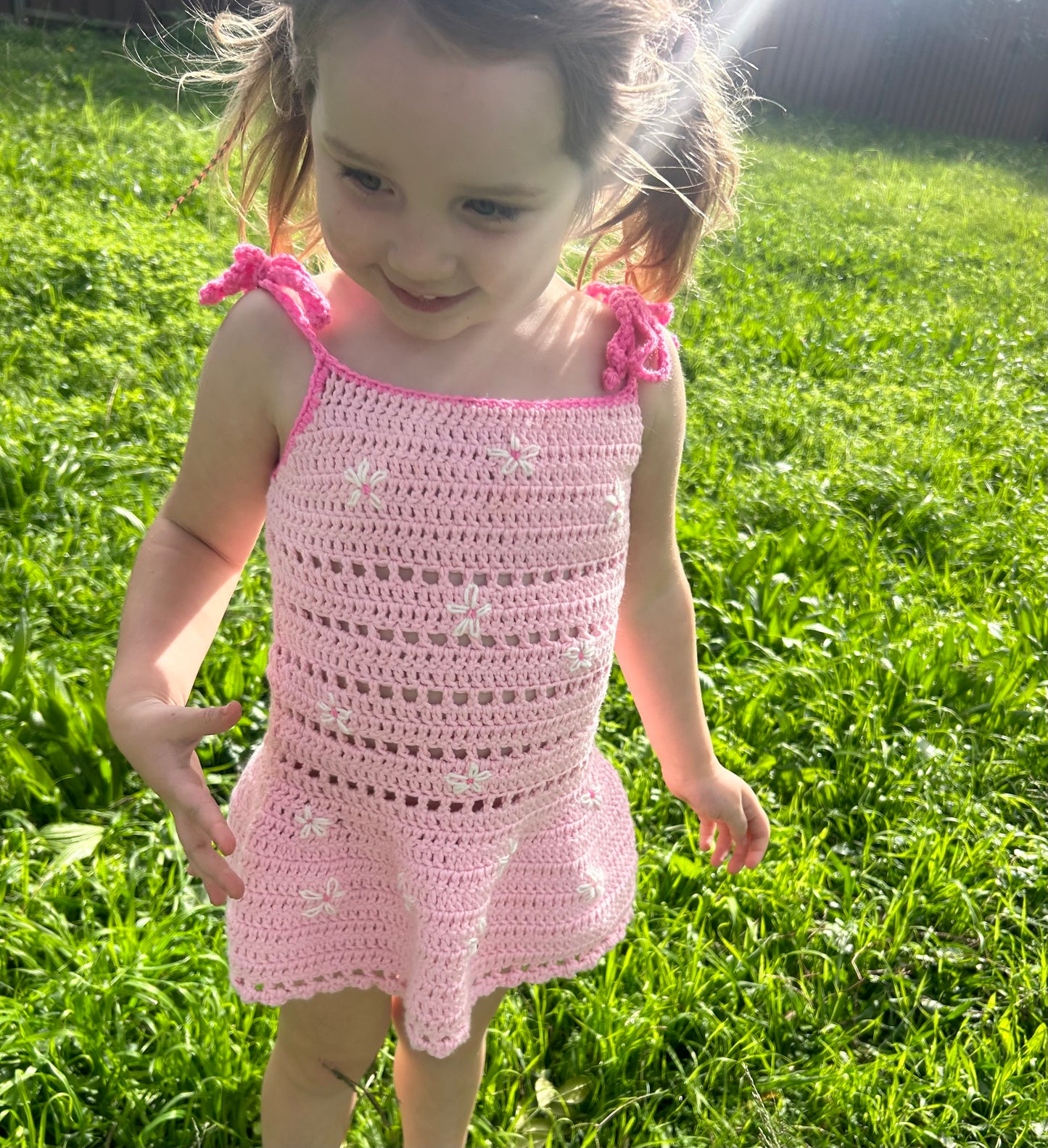 Pink cover me in flowers dress