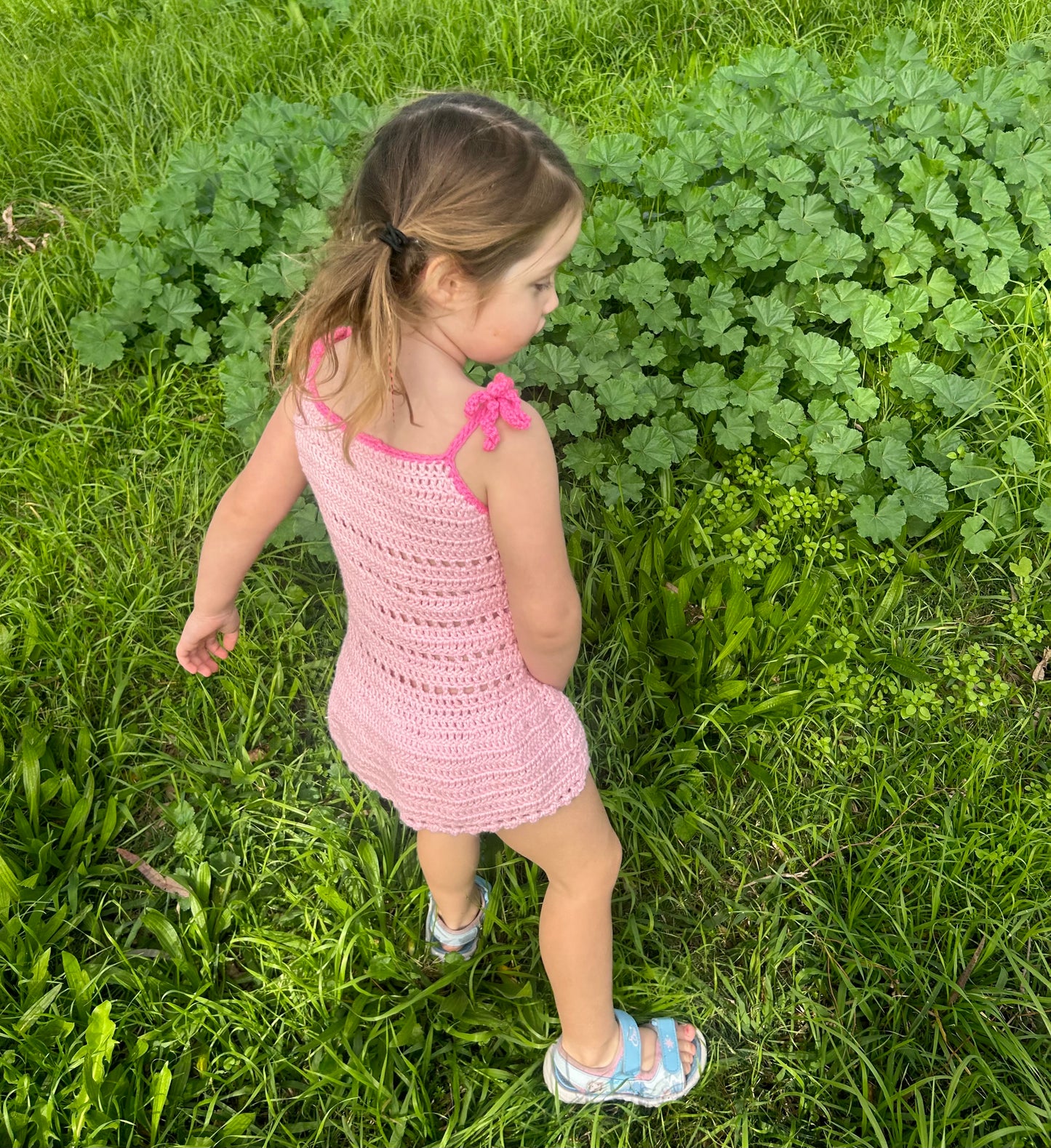 Pink cover me in flowers dress