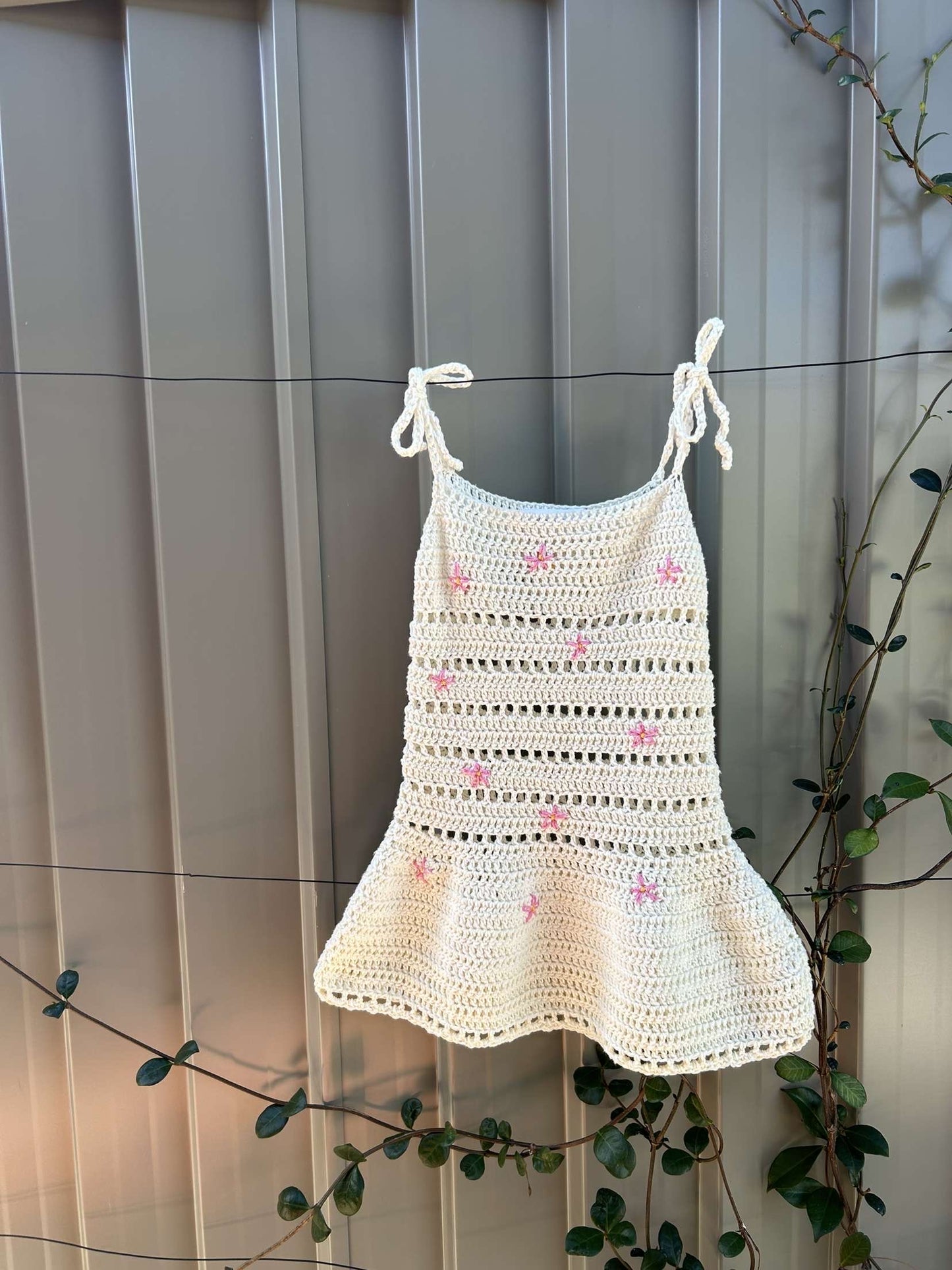 Pink flower dress